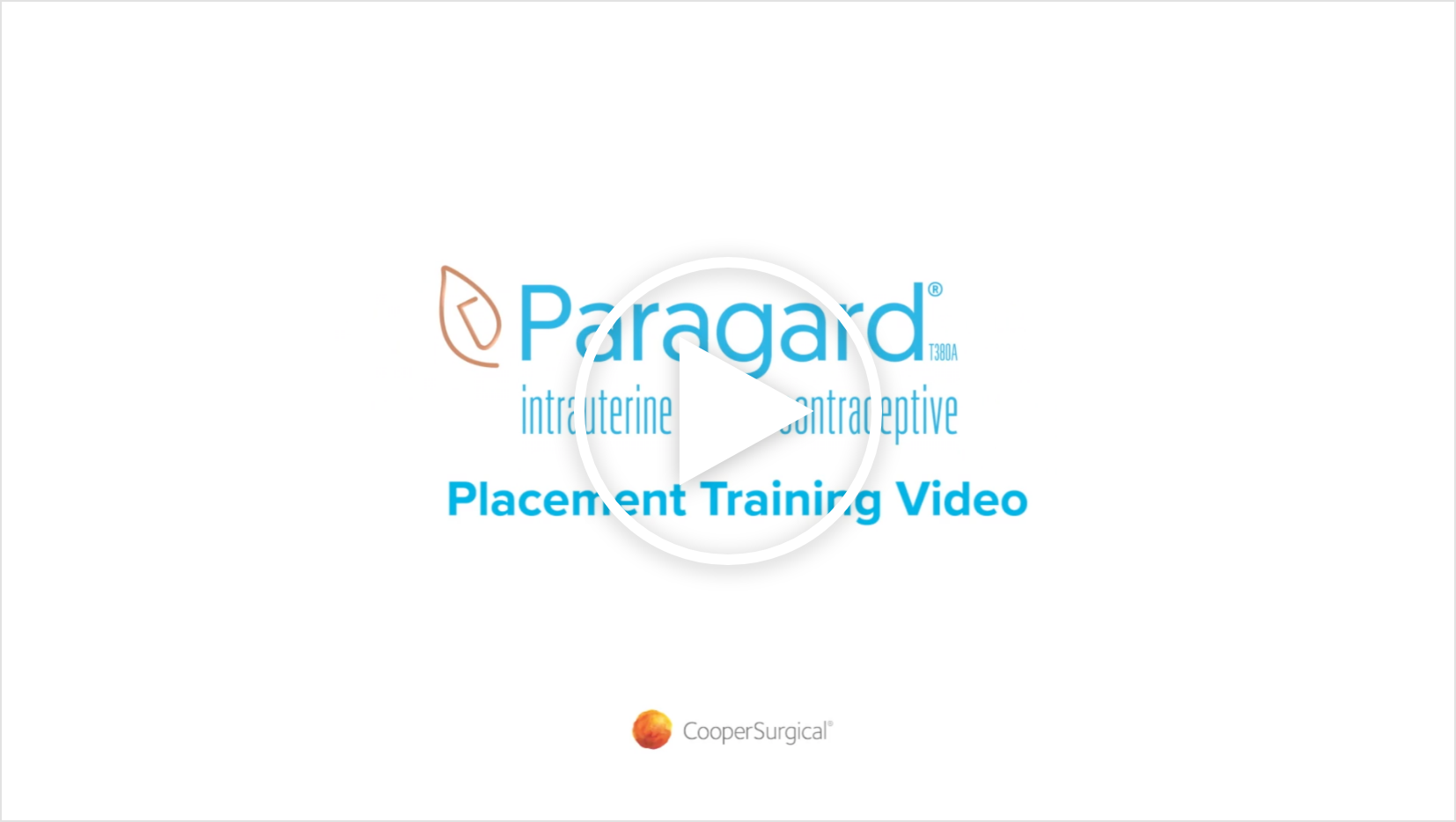See video on PARAGARD placement